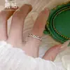 Anillo de Encaje Súper Brillante Tj001 con Pedrería, Diseño de Nicho, Estilo Francés de Alta Gama, Exquisito Anillo para el Dedo Índice