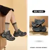 Jordan Sky 2.0 Sola Grossa Aumento de Altura Calçados Casuais Femininos Tênis Pai 2026 Outono/Inverno Preto Versátil Tendência Calçados Esportivos