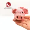 Adornos Colgantes Creativos de Animales de Dibujos Animados Lindos Cerdos Colgantes Tejidos Accesorios para Llaveros de Lana Tejida Accesorios Lista de Cola de Comercio Exterior