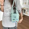 Bolsa Quadrada Pequena Personalizada de Desenho Animado Transfronteiriça para Mulheres, Nova Bolsa de Ombro Versátil da Moda, Bolsa Transversal Legal e Estilosa para Mulheres