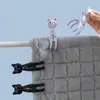 Clípe à Prova de Vento em Formato de Gatinho Fofo, Sem Marcas, Não Danifica as Roupas, Clípe Antiderrapante Forte, Fornecimento Direto do Fabricante para Fixar Colchas e Roupas