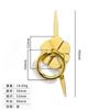 Jingmao Estilo Chino Nuevo Decoración del Hogar Anillo Antiguo Agujero Único Muebles de Hierro Cajón Juego de Té Mango Inserción de Cable