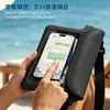 Bolsa de cintura impermeável de PVC mais vendida internacionalmente, bolsa impermeável para rafting e natação ao ar livre, bolsa impermeável para celular com tela sensível ao toque visível