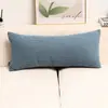 Almohada Rectangular de Pana para Sala de Estar, Sofá, Cojín Lumbar, Almohada de Mesita de Noche, Nueva Cremallera Invisible, Se Puede Quitar y Lavar