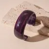 Pulseras Populares Transfronterizas Europeas y Americanas, Pulseras Anchas de Ola Irregular Manchadas de Acrílico, Pulseras de Nicho de Alta Gama para Mujer