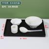 Bandeja de plástico rectangular para habitación de hotel, bandeja nórdica para té, bandeja para tazas de agua, bandeja para guardar artículos de tocador, bandeja para uso comercial