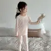 Kalabenben25 Nova Roupa de Casa Infantil Primavera & Outono Algodão Modal Roupas de Outono e Calças Compridas Categoria a Conjunto Íntimo