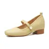 Zapatos que Aumentan la Altura para Mujeres Bajitas, 6 cm, Estilo Nuevo para Primavera y Otoño con Tacones Gruesos, Diseño de Slip-On Bajo, Estilo Suave para Combinar con Faldas
