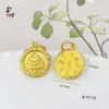 Novas pulseiras de cristal de champanhe com diamantes amarelos, de luxo antigo, de alto valor, com o deus da riqueza, para presente de namorada