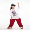 Roupas Modernas Infantis para Meninos e Meninas Dança de Rua Hip-Hop Marca de Moda de Rua Solta Hip-Hop Infantil Fantasias Legais para Apresentação