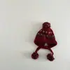 Gorro de Invierno Yipan para Niños, Estilo Nuevo Ins, Moda, Gorro de Lana Tejida Grueso y Cálido con Pompón y Protección para las Orejas para Niñas