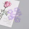 Colgante de Flor de Acrílico Transparente de 30 mm con Agujeros para Pendientes Caseros DIY, Llaveros, Accesorios, Material de Colgante