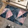 Alfombra de Barro Diatomeas Mármol Simple Transfronteriza Dorado Esmeralda Chapado Absorbente Baño Antideslizante Fácil Cuidado Felpudo Alfombra de Secado Rápido