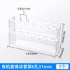 Estante para tubos de ensayo de acero inoxidable de laboratorio, plástico, estante para tubos de centrífuga de aleación de aluminio, estante para tubos de ensayo con agujeros redondos de 30/40 agujeros