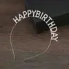 Diadema de Cabeza para Fiesta de Cumpleaños Europea y Americana feliz cumpleaños feliz cumpleaños Diadema de Letras con Diamante Flash Damas
