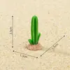 Castelo de cogumelo criativo em miniatura, cacto, suculentas, paisagem desértica, acessórios de decoração DIY, mini enfeites