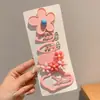 Pinzas laterales estilo dopamina con un toque de alta gama, pinzas delicadas con flecos para niñas, pasadores dulces, pinzas de cocodrilo a la moda
