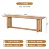 Mesa de Comedor de Madera Maciza Estilo Japonés Moderna Simple Tronco Cuadrada Tablero Grande Escritorio Roble Rojo Casa de Huéspedes Combinación de Mesa y Silla para el Hogar