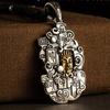 Mantra de seis caracteres Armadura Cabeza de Buda Marea Cool Creativo Paz Joyería Collar Colgante Hombres y Mujeres Fábrica Directo Plata