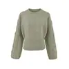 Nuevo suéter de punto trenzado estilo coreano 2026, de corte relajado para mujer, perfecto para otoño e invierno, con un diseño holgado tipo jersey y una silueta favorecedora ceñida en la cintura
