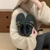 Zapatos Birkenstock Cálidos con Forro de Piel Estilo Coreano Retro de Suela Gruesa para Mujer 2026 Otoño/Invierno Nuevos Zapatos Mary Jane de Piel para Ponerse Fácil