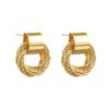 Pendientes Geométricos Minimalistas de Alta Gama Estilo Coreano con Agujas de Plata 925, Estilo Trendy de Influencer, Nuevo Modelo 2026 Pendientes de Círculo