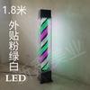 Barbearia virar luz chão cabelo grande virar luz barbearia logotipo colorido luz salão de beleza led caixa de luz à prova d'água ao ar livre