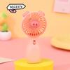 Festa de Estudante Portátil de Mão Fofo Desenho Animado Pequeno Ventilador Fofo Chong Vento de Segunda Marcha com Cordão Luz Mini Ventilador Elétrico