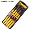 Stanley Juego de 5 piezas para punzonar muestras, punzón cilíndrico para muestras, punzón de cincel plano, punzón de cincel 95-248-23