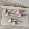 Coreia do Sul Ins Menina Coração Textura Strass Pato Bico Clipe Doce Alto Padrão Estilo Franja Clipe Lateral Acessórios de Cabelo