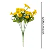 Venda Quente Transfronteiriça alta qualidade Flor Artificial Camomila Margarida Decoração de Casa Flor Artificial Arranjo de Flores Artificiais