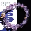 Vendas Diretas da Fábrica Pulseiras Naturais de Ametista Nove Fogo Roxo para Homens e Mulheres, Uma Contas e Uma Fio São Todas Cenários