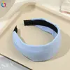 Diadema Suave de Esponja con Ala Ancha para Mujer, Realza la Apariencia de la Cabeza, Adecuada para el Uso Diario, Hace que el Rostro Parezca Más Pequeño, Venta al por Mayor de Accesorios para el Cabello