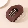 Nuevo Clip de Tiburón Curvo Elegante de Disco Plano Ovalado Nuevo para el Cabello Trasero Pinza para el Cabello con Diseño de Arco