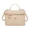 Bolso Cuadrado Pequeño Transfronterizo Fresco de Moda para Mujer, Bolso de Hombro Tejido de Color Sólido Nuevo Otoño 2026, Bolso Cruzado para el Trabajo