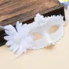 Máscara de Halloween de Media Cara para Mascarada de Princesa con Plumas Luminosas, Accesorios para Hombres y Mujeres, Fiesta de Adultos, Niños, Cara Completa, Lote