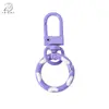 Hebilla de Resorte de Color Caramelo de Aleación Hebilla de Puerta Colgante para Equipaje Llavero Círculo de Resorte Colorido Material para Joyería DIY