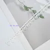 Adorno de encaje calado de una cara en blanco y negro, accesorio para el cabello hecho a mano para DIY, corsage Lolita, colgante para bolso, material decorativo para accesorios