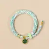 Pulsera de Cuerda Tejida a Mano de Colores Estilo Nuevo, Cinco Vías de la Riqueza, Cuerda Tejida a Mano Estilo Chino, Nudo de Maíz, Regalo de Año Zodiacal