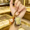 Pingente mini cordeiro e pônei de ouro 999 puro, chaveiro de celular flor-dinheiro, pequeno presente de ouro para atrair clientes, atacado
