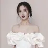 Design Sense 2020 Nuevo Estilo Marca de Moda Tailandesa Sexy Vestido Ajustado de Hombros Descubiertos Elegante Vestido de Fiesta