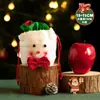 Saco de Embalagem de Maçã de Natal Véspera de Natal Fruta Cobra Tecido de Pelúcia Caixa de Presente Sacola Lanche Infantil Rena Sacola de Doces