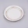 Louça de melamina 8,5 prato de melamina prato redondo branco porcelana prato de buffet prato de arroz plástico atacado comércio exterior