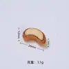 Mini Estéreo Comida de Nueces Juguete Dibujo Animado Hecho a Mano Accesorios para Joyería DIY Pegamento de Crema Resina Accesorios Pequeños Material para Pasador de Pelo