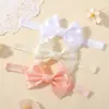 Diadema Popular Transfronteriza para Bebé Niña Lazo de Satén Antideslizante a Prueba de Frío Color Sólido Versátil para el Cabello de Bebé 5399