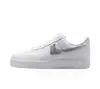 Tênis versátil AF1 Air Force One branco puro de cano baixo, couro de primeira camada casual original, sapatos brancos transfronteiriços, dropshipping disponível