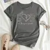 Camiseta Redonda de Verano para Mujer Moda Manga Corta Estampado de Leopardo Moda Ropa Holgada Camiseta de Fiesta para Dama