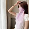 Bufanda de seda para mujer, transpirable, con velo protector solar de primavera y verano, para el cuello, explosiva, fina y para cubrir el rostro.