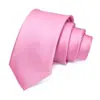 Corbata de hombre transfronteriza, corbata lisa de 7 cm anudada a mano, corbata de jacquard de poliéster, corbata de hombre de alta gama con logotipo personalizado