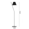 Moda Nórdica Quarto de Estudo Designer Lâmpada Vertical Lado do Sofá Modelo de Quarto Sala de Estar Simples Pós-moderno Luminária de Chão